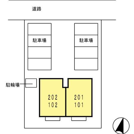 セジュールK Ⅱの区画図