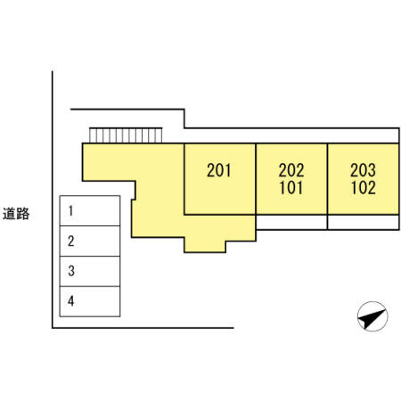 ラベンダー日向の区画図