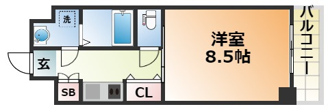 グレンパーク兵庫駅前の間取り