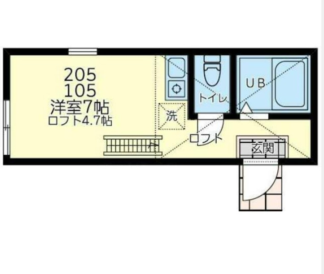 【間取り】 | ユナイト日ノ出ノッティングヒルズ