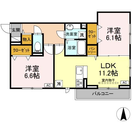 Sunny Hills A棟の間取り
