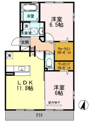 【間取り】 | ガトーナふくだⅡ