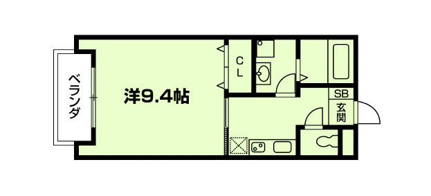 ベルリード下立売の間取り|代表的な間取りです。