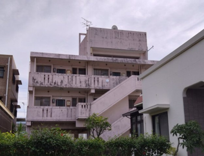 【外観】 | コーポドリーム | 玄関側　外観