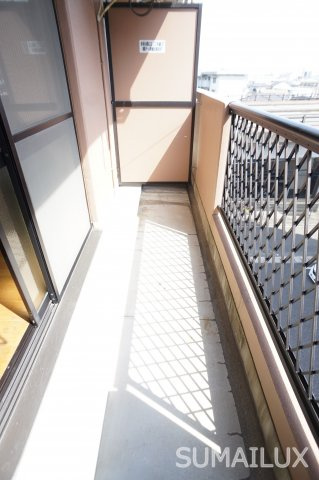 熊本市中央区本山町の賃貸マンションのバルコニー