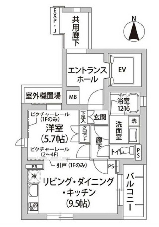 【間取り】 | シャトー初台Ⅱ