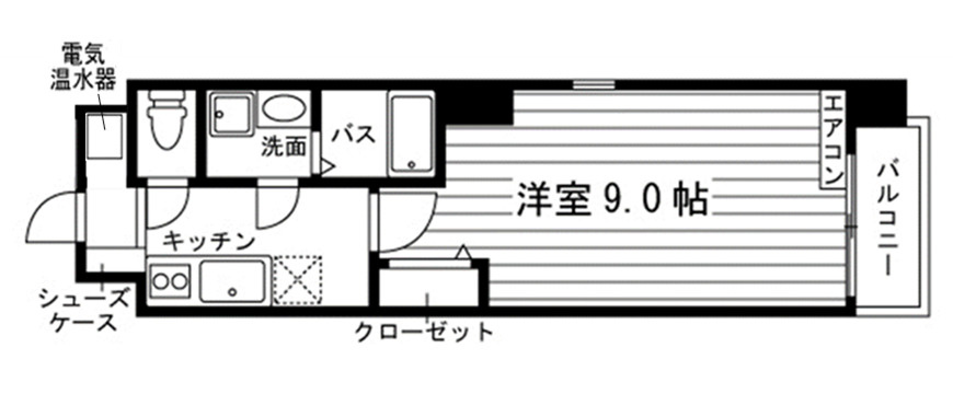 サンライズ鞍馬口の間取り|代表的な間取りです。
