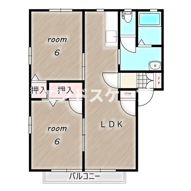 三宮ヒルズBの間取り|高崎、前橋のお部屋探しはエンドスケープまで！お客様の理想お聞かせ下さい♪