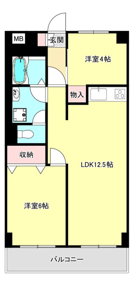 【間取り】 | 六甲北中ビル