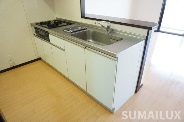 菊池郡菊陽町光の森７丁目の賃貸マンションのキッチン