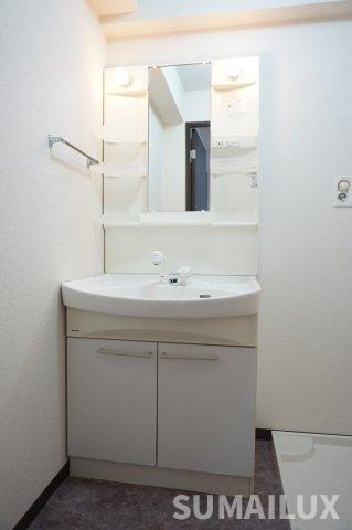 菊池郡菊陽町光の森７丁目の賃貸マンションの独立洗面台