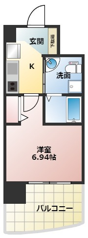 セレニテ江坂ルフレの間取り