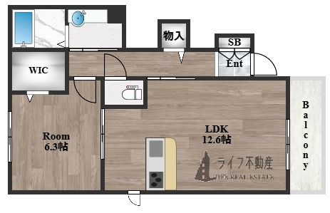 ルアーナA棟の間取り