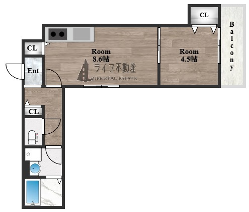 セレニティ若江東町の間取り