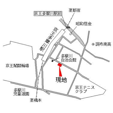 【地図】 | リズ京王多摩川 