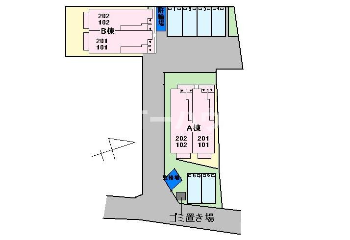 ソレイユ・コートＢ棟の駐車場|駐車場