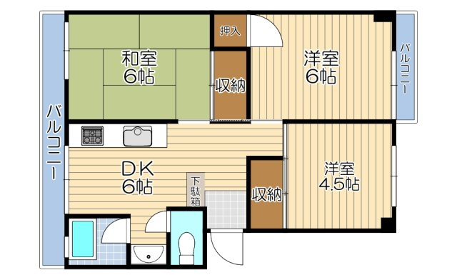 【間取り】 | 松井マンション