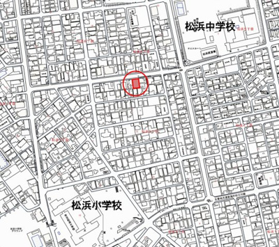 【地図】 | 新潟市北区松浜3丁目4-9　売地