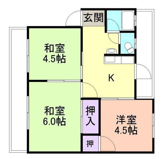 【間取り】 | 増田マンションB棟