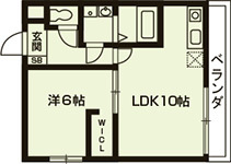 京都アートステイ西陣捨松の間取り|代表的な間取りです。