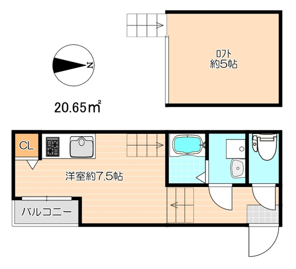 【間取り】 | リバーサイド‧ハウス | 現況優先。