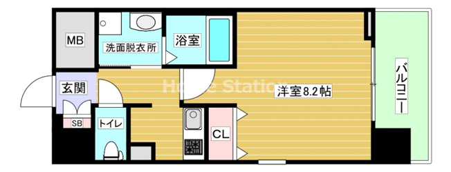 【間取り】 | プロシード中之島西ガルバート