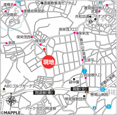 ハートフルタウン豊見城市保栄茂　全3棟　1号棟の地図