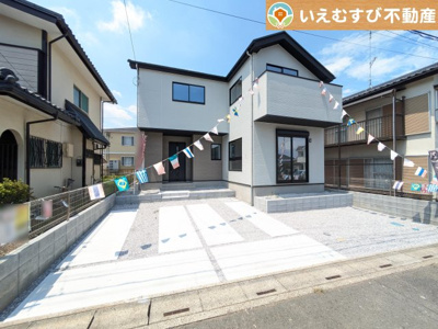 【外観】 | Zut PLUS　比企郡嵐山町13期 | 【完成済み】ナチュラルな色合いで飽きのこない外観！
ゆっくりご内覧いただけますのでぜひ一度現地をご覧ください！夢が膨らみます♪