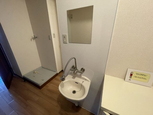 ミレニアムハイツの独立洗面台|別号室の参考写真です