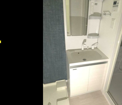 【独立洗面台】 | S-RESIDENCE大阪九条North | 独立洗面化粧台付き