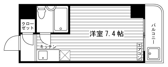 佐々木ビルの間取り|代表的な間取りです。