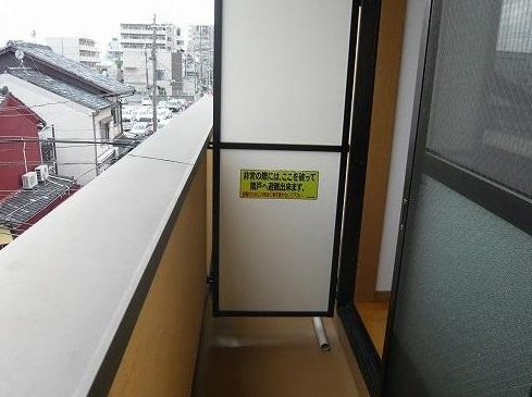 フラッティ千本上立売のバルコニー