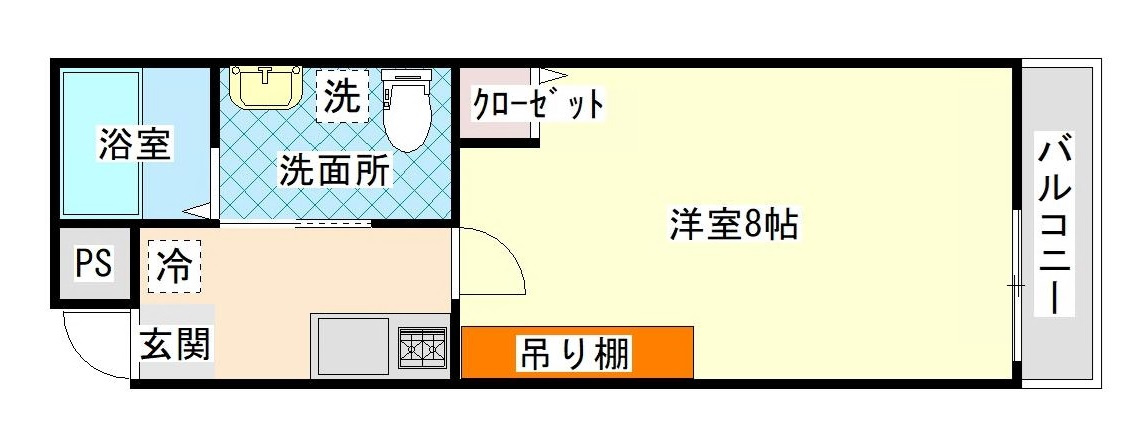 フラッティ千本上立売の間取り|代表的な間取りです