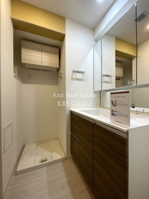 【洗面所】 | プラシーデンス淡路町 | ゆったりとスペースのある洗面所