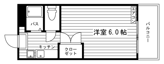 ユニエトワール今出川の間取り|代表的な間取りです。