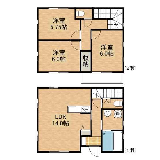 【間取り】 | 川田町一戸建て