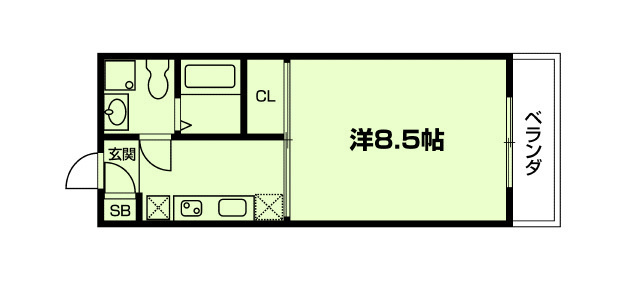 エイテル北大路の間取り|代表的な間取りです。