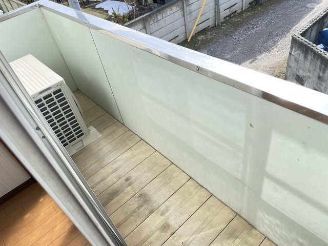 田中アパートのバルコニー