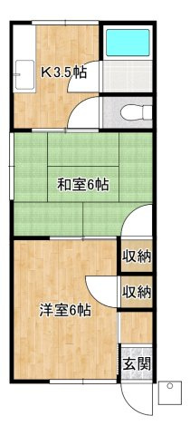 川口ハイツの間取り