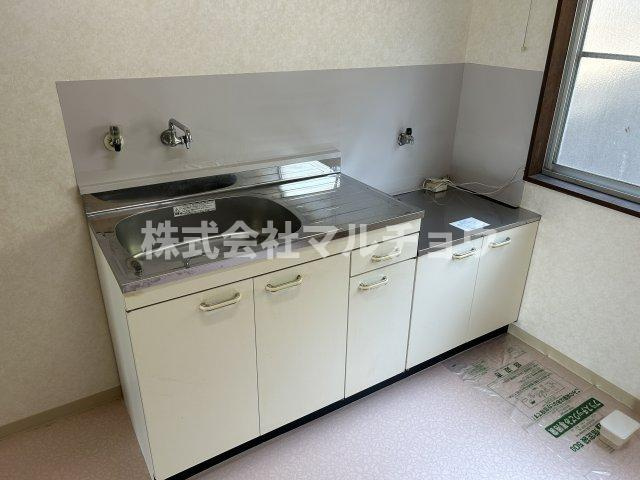 川口ハイツのキッチン|使いやすいキッチンです