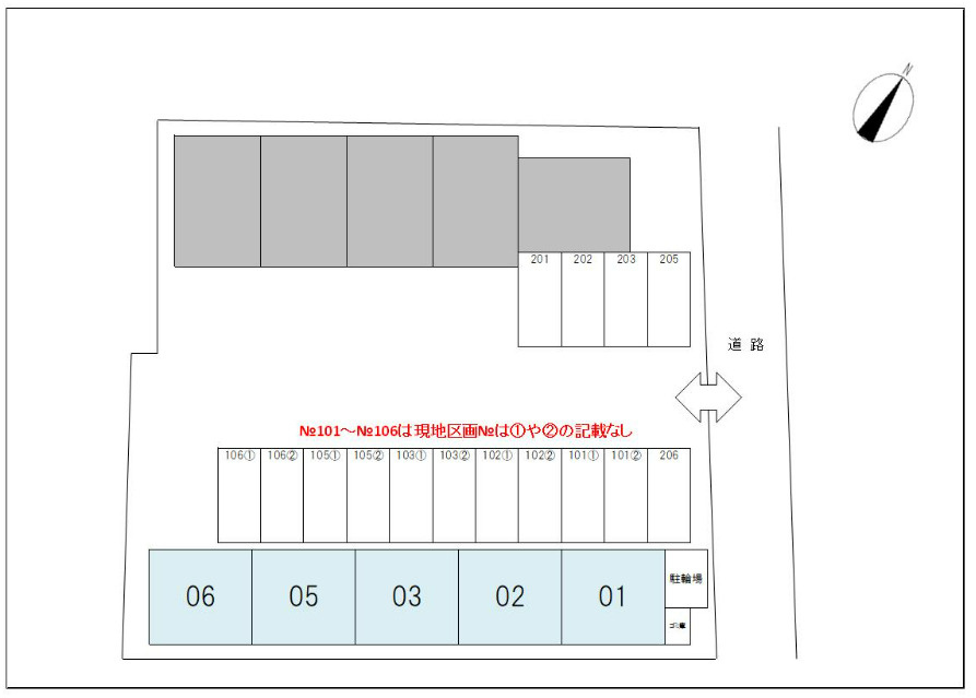 近江八幡市出町の店舗事務所の区画図