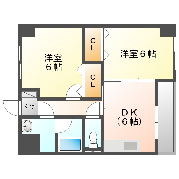 ウッドコート医大南の間取り