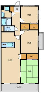 【間取り】 | ベルデュール鷺沼 | 間取り図