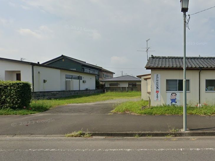 都城市上長飯町の売地の外観
