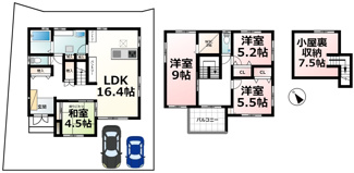 【間取り】 | 月輪３丁目　ニュータウン２期１号地
