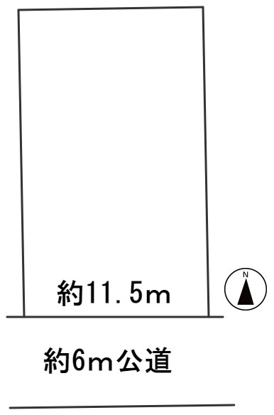 ６３４７２　岐阜市中川原２丁目土地の区画図
