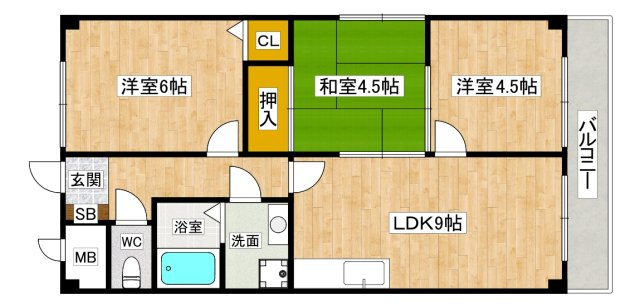【間取り】 | ドエル仁川