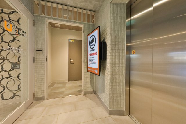 学生会館　UniE’meal京都今出川Ⅱのエントランス