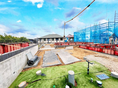 【外観】 | ◆横浜市緑区いぶき野新築E号棟◆ | ◆開発道路を囲むように区割りされた敷地。開放感や明るい雰囲気は他にはない条件です。