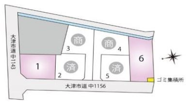 【区画図】 | 蓮池町　分譲６区画６号地